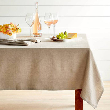 Dining Table with stylish Linen Tablecloth Collection - Threshold™