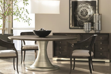 Example of a trendy dining room design in St Louis
