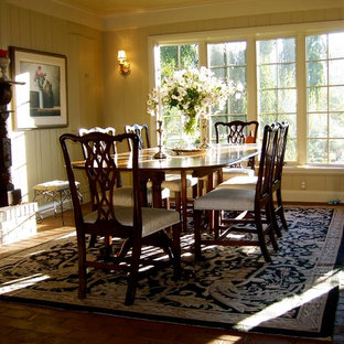 Elegant dining room photo in New York