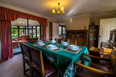 This is an example of a country dining room in Wiltshire.
