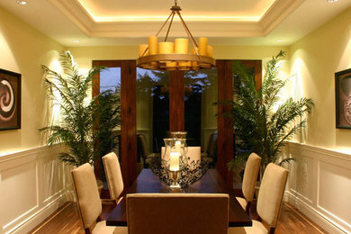 Example of a tuscan dining room design in San Francisco
