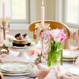 Ispirazione per una sala da pranzo shabby-chic style