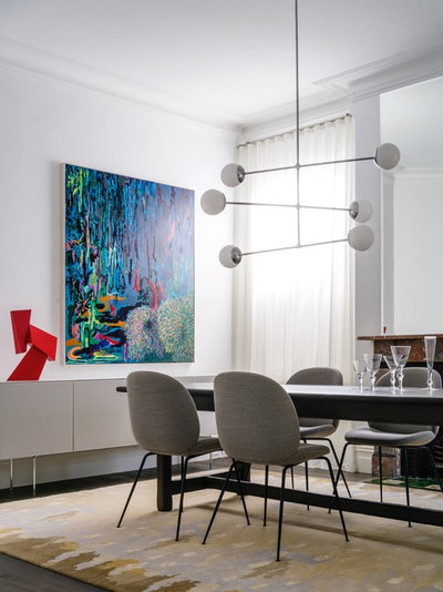 Contemporary Dining Room by ANNA CARIN Design