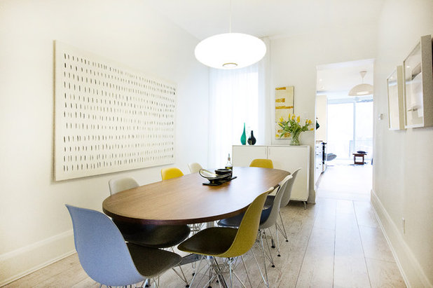 Midcentury Dining Room by Affecting Spaces Design Studio