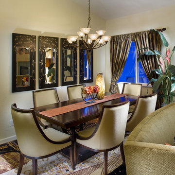 Dramatic dining room