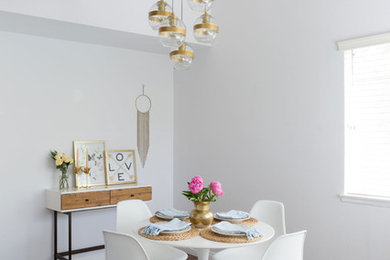 Eclectic dining room photo in Orange County