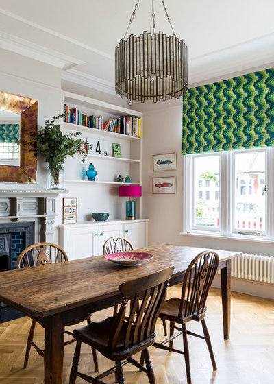 Transitional Dining Room by Chris Snook