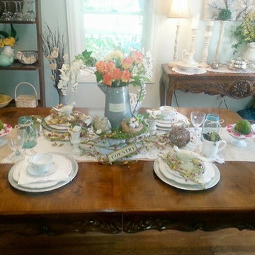 Easter/Spring Dining Tablescape