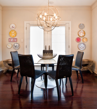 Contemporary Dining Room by Shirley Meisels