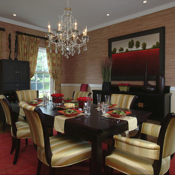 Eclectic dining room in Bryn Mawr, PA