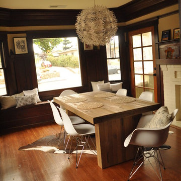 Eclectic Dining Room in Craftsman