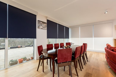 Contemporary dining room in Edinburgh.