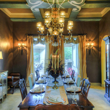 elaborate dining room