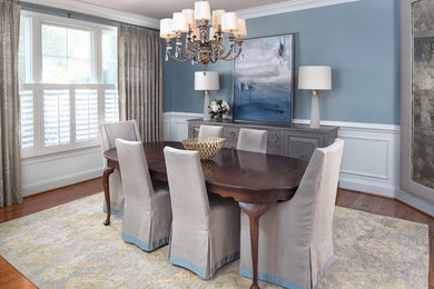 Example of a transitional dining room design in DC Metro