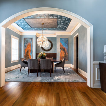 Elegant Dining Room in Soothing Blue