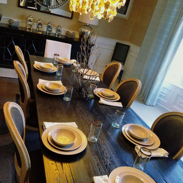 Elegant Hamptons Dining Room