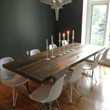 Elegant modern rustic dining room