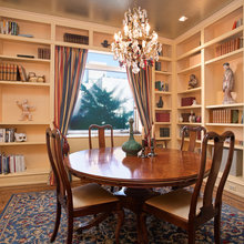 Books in dining room