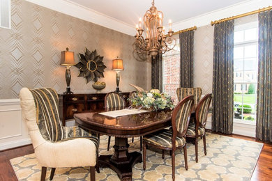 Inspiration for a transitional dining room remodel in DC Metro