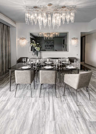Contemporary Dining Room by SIMONE