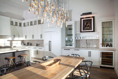 This is an example of a contemporary dining room in Boise.