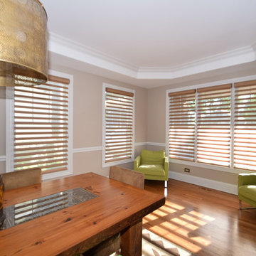 Elmhurst Dining Room with Pirouettes by Hunter Douglas