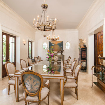 Emeril Lagasse's Dining Room and Custom Built Table