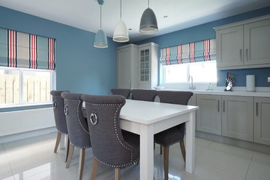 Design ideas for a classic dining room in Belfast.