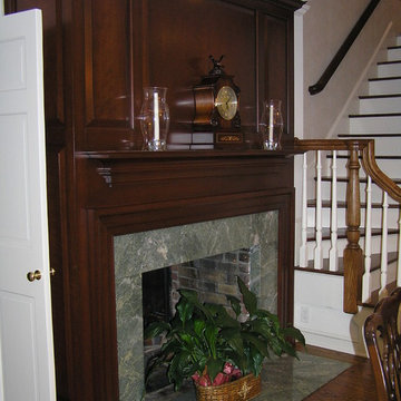 Enlarged and Reconfigured Kitchen - Dining Rm. Mantel