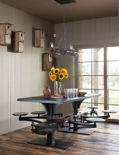 Rustic Dining Room by Carter Kay Interiors
