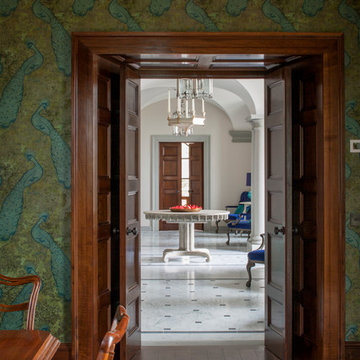 Entrance doors to dining room