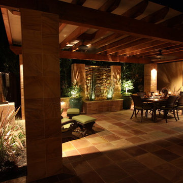 Exotic outdoor dining room