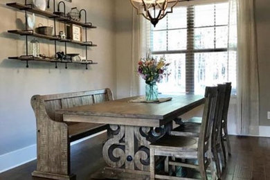 Farmhouse dining room photo in Charlotte