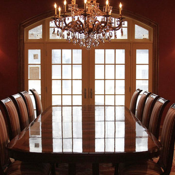 Extra Large and Long Dining Table with 3 Leaves (LH 5) in Customer's Home