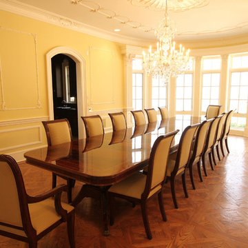 Extra Long American Made Mahogany Dining Room Table (LH 16) in Customer’s Home