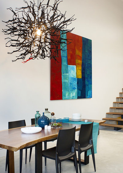 Contemporary Dining Room by ZeroEnergy Design