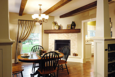 Inspiration for a farmhouse dining room in Other.