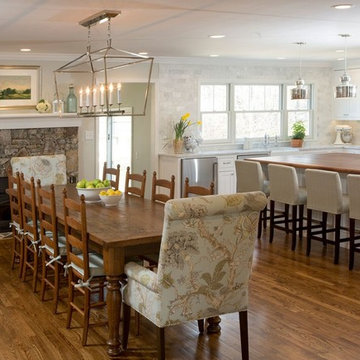 Farmhouse Kitchen and Living Room