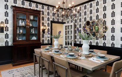 Daring Face-Lift for a Traditional Dining Room