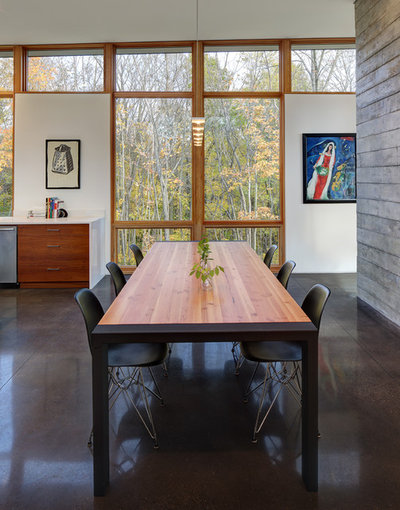 Contemporary Dining Room by Bruns Architecture