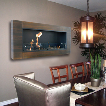 Finestra Due Wall Mounted Ethanol Fireplace