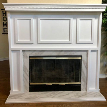 Fireplace Mantle and decor