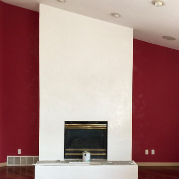 Fireplace Transformation with Venetian Plaster