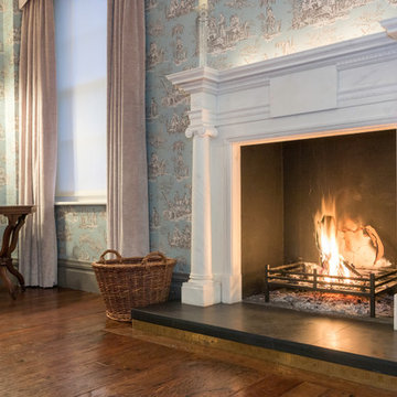 Fireplaces in setting