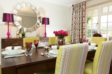 Photo of a contemporary dining room in Berkshire.