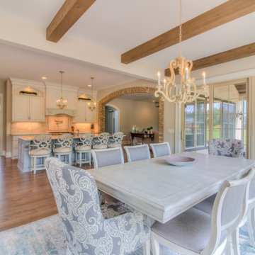 French Country Kitchen, beamed ceiling