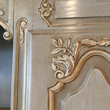 French Painted Cabinet