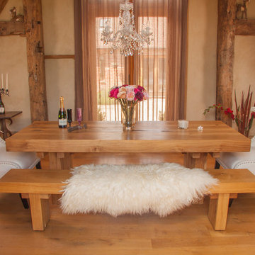 French rustic chic dining room