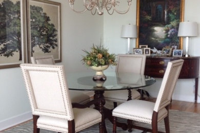 This is an example of a coastal dining room in Atlanta.