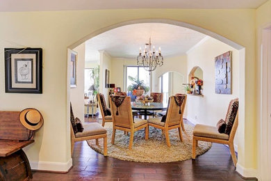 Dining room - transitional dining room idea in Houston